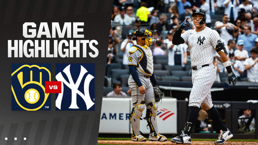 milwaukee brewers vs new york yankees match player stats